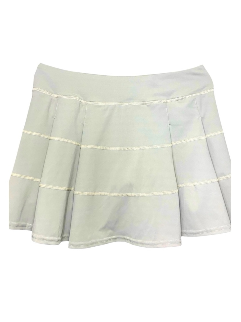 Real Essential Tennis Skort Sz XL Tan Mini Skirt Shorts Casual Sporty Wear